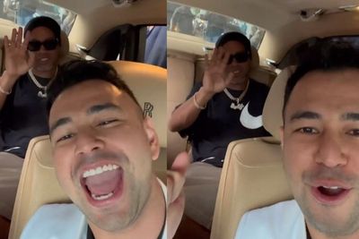Ronaldinho Tiba di Indonesia, Naik Mobil Bareng Bos RANS