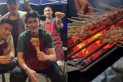 Paras Tampan Abang Tukang Sate di Bandung Meresahkan, Netizen: Gak Mau Pindah Jualannya?