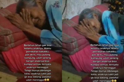 Pilu, Nenek Ini Tak Diberitahu Anaknya Telah Meninggal, Padahal Sudah Lama Tak Bertemu