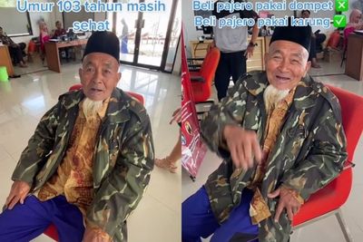Sosok Kakek Viral yang Beli Pajero Bawa Karung, Umurnya 103 Tahun Tapi Badannya Masih Fit