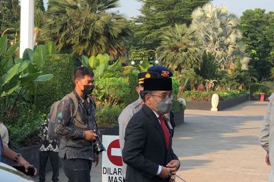 Mensesneg Pratikno Tiba di TMP, Dijadwalkan Pimpin Upacara Pemakaman Tjahjo Kumolo