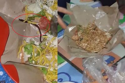 Wadaw! Wanita Ini Temukan Cacing Hidup Menggeliat di Dalam Gado-Gado Padang, Auto Dibuang
