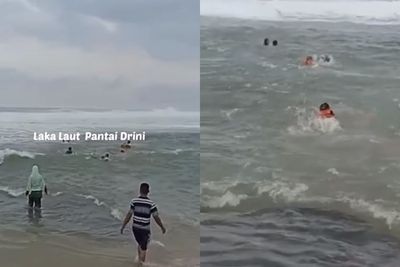 Terseret Ombak saat Foto di Pantai Drini Jogja, 1 Wisatawan Tewas dan 1 Hilang