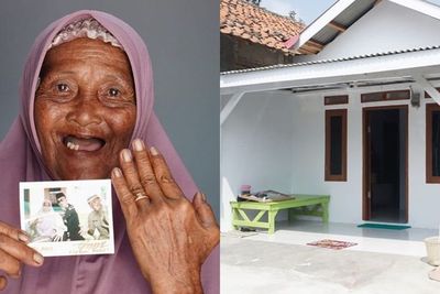 Nenek Sebatang Kara yang Rumahnya Hampir Rubuh Dapat Bantuan Uang dan Cincin Emas