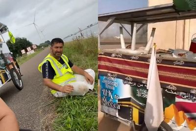 MasyaAllah! Pria Ini Jalan Kaki dari Inggris ke Mekkah untuk Menunaikan Ibadah Haji