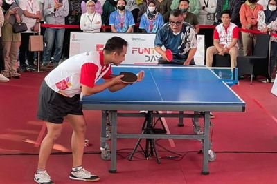Lawan Atlet Pingpong SEA Games 2017, Abdel Dapat Semangat dari Erick Thohir