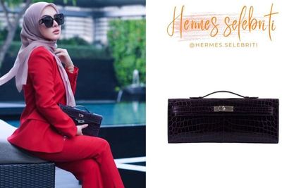 Pakai Baju Merah, Masyallah Syahrini Genggam Dompet Seharga Mobil Mewah
