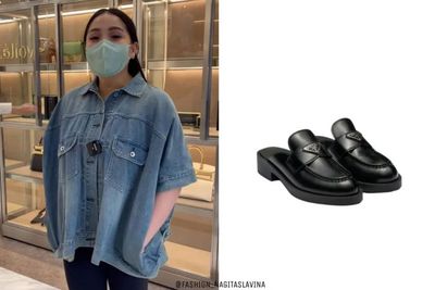 Nagita Slavina Kenakan Sepatu Selop Branded, Harganya Bikin Mules!