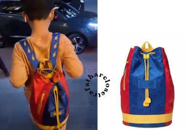 Warganet Heboh! Rafathar Pakai Tas Ransel Gucci Harga Selangit: Aa Gendong Motor Bekas