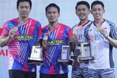 Lucu Banget! Fajar Alfian dan Hendra Setiawan Saling Ejek Usai Final Malaysia Masters 2022