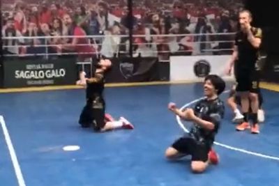 Atta Halilintar Pamer Skill, Umpan Satu Dua dengan Pemain Futsal Terbaik Dunia Ricardinho