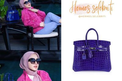 Syahrini Pamer Tas Ungu Cetar Membahana Harga Miliaran, Netizen: Incess Tiada Duanya!