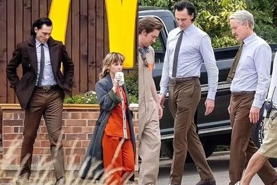 Viral Foto Tom Hiddleston Syuting Loki Season 2 , Syuting dekat MacDonald?