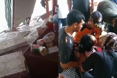 Video Ombak Besar Sapu Warung di Pantai Pulang Sawal, Pedagang Pingsan Uang Jutaan Hanyut