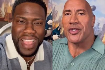 Dwayne Johnson dan Kevin Hart Saling Roasting saat Promosi Film DC League of Super Pets