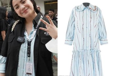 Cantiknya Nagita Slavina Ibu CEO Es Teh Pakai Dress Biru Muda, Harganya Ngeselin