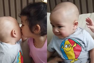 Gemasnya Tingkah Rayyanza Salting Dicium Thania Putri Onsu: Produk Raffi Ahmad Banget