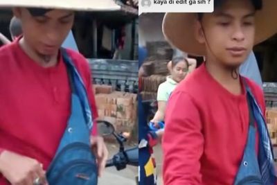 Viral, Abang Tukang Jamu Mirip Okin, Warganet: Rahasia Ayah Chava Kuat Manggung