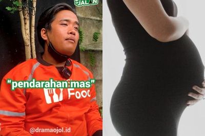 Aksi Heroik Driver Ojol Antar Perempuan Hamil yang Pendarahan, Panik dan Panggil Ambulan