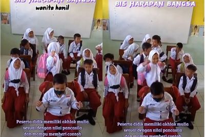 Aksi Bocah Sekolah Dasar yang Belajar Toleransi, Gemas dan Bikin Senyum-Senyum Sendiri