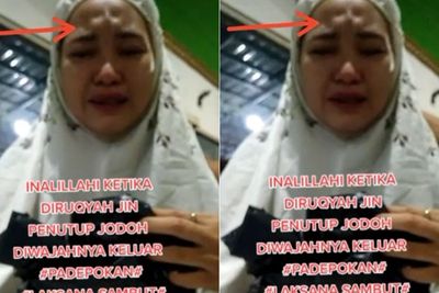 Viral Momen Wanita Jalani Rukiyah Jin Penutup Jodoh, Ada Penampakan Tak Biasa di Dahinya