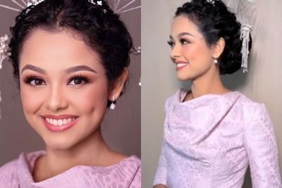 Cantiknya Putri Anies Baswedan di Resepsi Pernikahan Bernuansa Lilac, Bak Artis Bollywood!