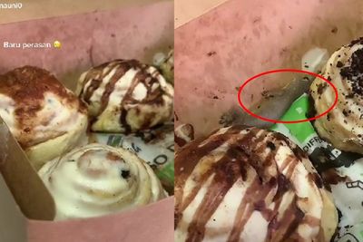 Beli Cinnamon Rolls via Online, Cewek Ini Syok Dapat Bonus Cicak, Baru Sadar Pas Dimakan