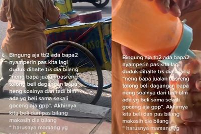 Jualan Basreng Belum Laku, Bapak Ini Minta Tolong Orang Buat Beli: Saya yang Terima Kasih