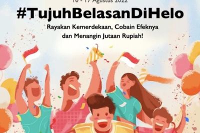 Helo Ajak Masyarakat Rayakan HUT RI ke-77 Virtual lewat Kampanye #TujuhBelasanDiHelo