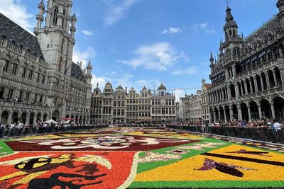 Penampakan Kota Tua Brussels yang Berhiaskan 400 Ribu Kuntum Bunga, Indah Banget!