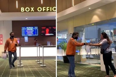 Demi Diskonan, Wanita Ini Jajan di Bioskop Nyuruh Abang Ojol, Padahal Dia Ada di Situ