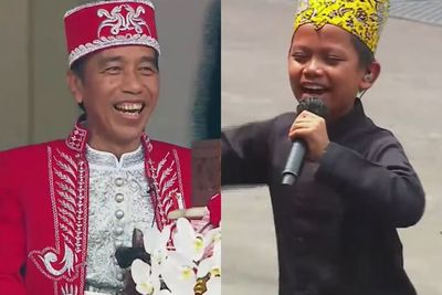 Farel Prayoga Nyanyi Ojo Dibandingke , Gombalannya Bikin Presiden Jokowi Tertawa Gemas