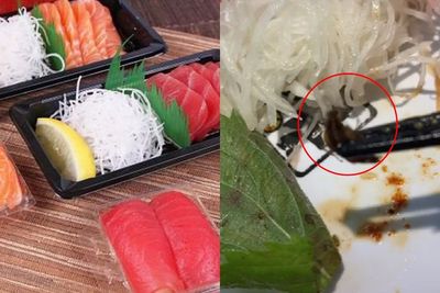 Iyuh! Kecoa Hinggap di Piring Sashimi, Cewek Ini Kaget Udah Makan Setengah