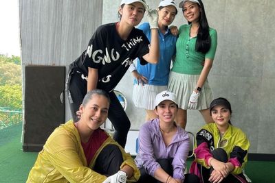Gaya Cetar Paula Verhoeven Ashanty Ussy Cs Golf Bareng, Mama-mama Kece On Fire Olahraga