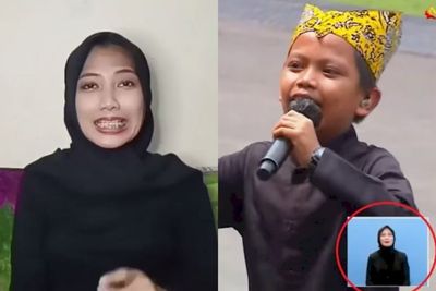Ini Sosok Asli Winda Utami Mbak-mbak Penerjemah Bahasa Isyarat Viral Joget Ojo Dibandingke