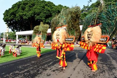 Lucu! Reog Ponorogo Memukau Istana, Penarinya Tak Tahu kalau akan Tampil Depan Jokowi