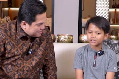 Erick Thohir Hadiahi Farel Prayoga Beasiswa Usai Bikin Ambyar Istana
