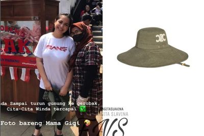 Nagita Slavina Pakai Topi Anti Panas Harga Jutaan, Netizen: Bikin Matahari Minder