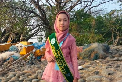 Keren dan Inovatif, Siswa SD di Surabaya Revalina Fernanda Olah Bunga Telang Jadi Makanan