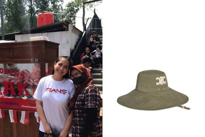 Gaya Baju Nagita Slavina Pakai Topi Nyaris Rp9 Juta: Adem Kayak Pakai AC