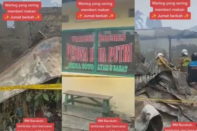 Viral, Warteg Barokah Selamat dari Kebakaran, Padahal Kanan Kiri Hangus: Bukti Sedekah!