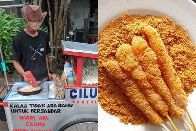 Cara Pedagang Cilung Jual Dagangannya, Bikin Pembeli Baper dengan Pesan di Gerobak
