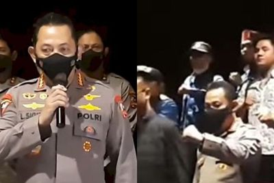 Nobar Sayap-Sayap Patah , Kapolri Minta Penonton Angkat Kepalan untuk Ini