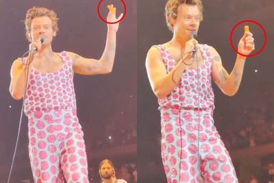 Harry Styles Stop Konser karena Dilempar Nugget, Bukan Dimakan Malah Ngelawak