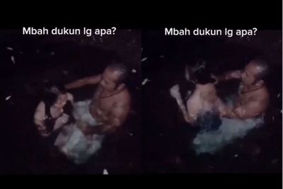 Momen Mbah Dukun Lakukan Ritual Pembersihan, Publik Sebut Momen Pencabulan
