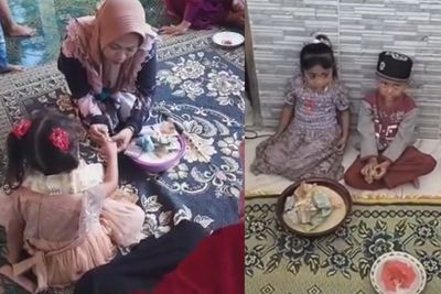 Viral Bocah 4 Tahun Jalani Acara Tunangan, Netizen Iba: Cinta Tak Selamanya Indah Dek!