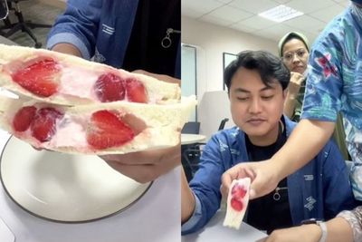 Pria Ini Bikin Kreasi Es Krim Singapore Simpel di Kantor, Teman Sekantor Auto Nyerbu