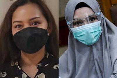 Berbeda Pinangki Berjilbab di Persidangan, Kini Bebas Bersyarat Rambut Pun Terurai