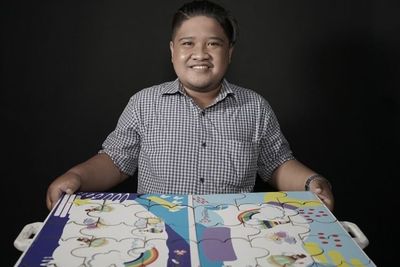 Keren! Mahasiswa Surabaya Sulap Meja Lipat Jadi Puzzle Construction Diklaim Bikin Cerdas