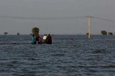 Banjir Bandang, Bagian Selatan Pakistan Tampak seperti Lautan Luas!